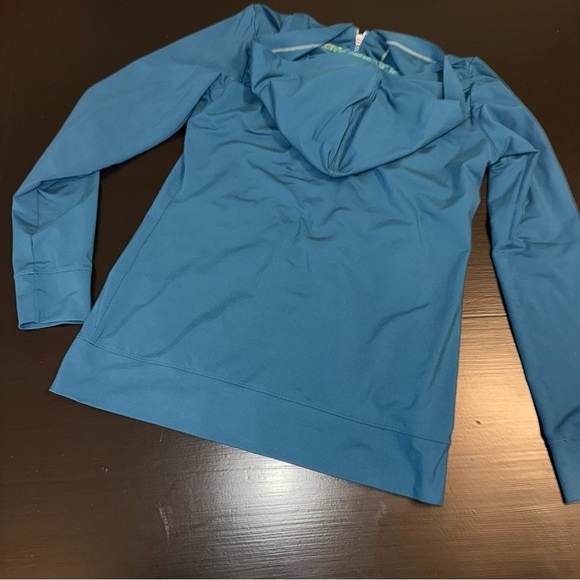 REI Teal Blue Full Zip Athletic Hoodie size S - Picture 5 of 6